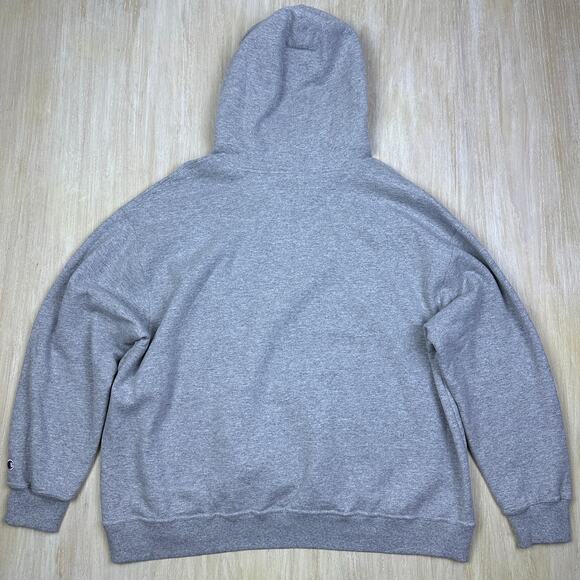 Champion Gray Pullover Logo Athleticwear Hoodie Long Sleeve Casual Sweater 3X - Picture 11 of 14